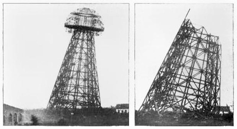 Démolition de la tour en 1917